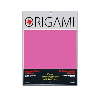 Yasutomo® Assorted Colors 5.875" x 5.875" Origami Paper, 35 Sheets