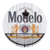 14" Modelo Beer Bottle Opener & Cap Catcher Wall Décor