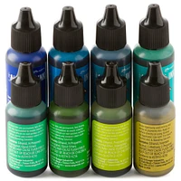 Tim Holtz® Greens & Blue 8 Color Alcohol Ink Set