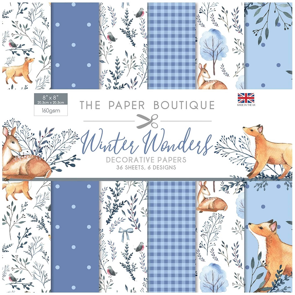 The Paper Boutique Winter Wonders Paper Pad, 8" x 8"