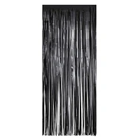 12 Pack: Black Fringe Curtain by Celebrate It™