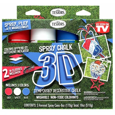 Testors® 3D Patriotic Spray Chalk Paint Kit