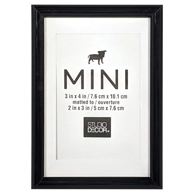 Black Mini Frame with Mat by Studio Décor®