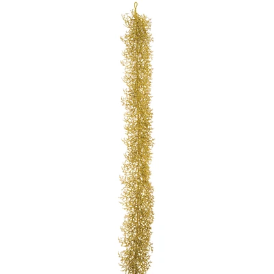 6 Pack: 6ft. Gold Glittered Twig Garland