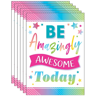 Teacher Created Resources Colorful Vibes Be Amazingly Awesome Poster, 6ct.