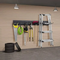 NEX™ 16.5" Black 7-Hook Garage Tool Wall Rack