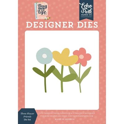  Echo Park™ Paper Co. Day In The Life No. 2 3 Flower Friends Die Set