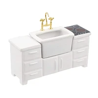 Mini White Kitchen Sink & Stove by Make Market®