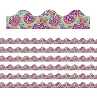 Eureka® Positively Paisley Mint Paisley Deco Trim®, 222ft.