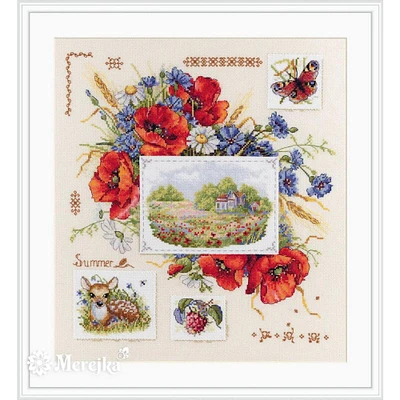 Merejka Summer Sampler Counted Cross Stitch Kit