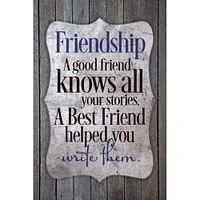 A Good Friend Knows Wood Plaque