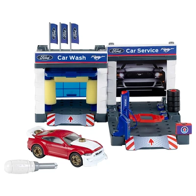 Theo Klein Ford® Service Station Playset with 2019 Ford Mustang
