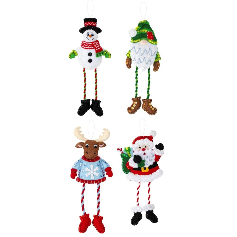 Bucilla® Dangling Leg Friends Felt Ornaments Applique Kit