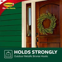 12 Pack: Command™ Large Metallic Bronze Outdoor Designer Hook