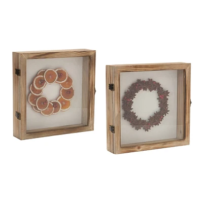 10" Dried Fruit Wreath Shadow Box Set