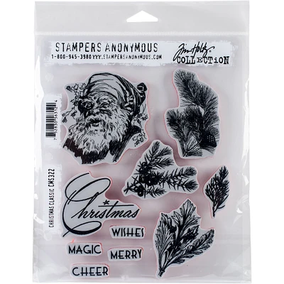Stampers Anonymous Tim Holtz® Christmas Classic Cling Stamps
