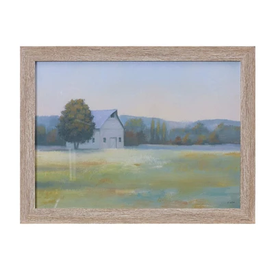 16" Framed Farm Landscape Print