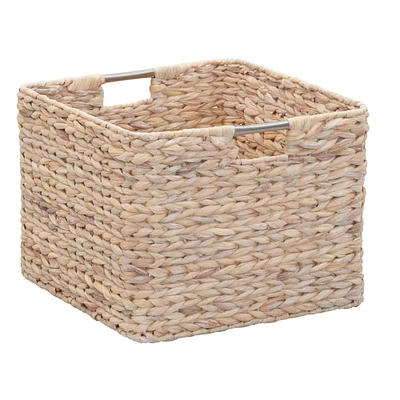 Household Essentials 11" Square Hyacinth Wicker Basket