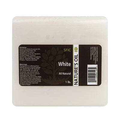 Nature's Oil All-Natural White Melt and Pour Soap Base