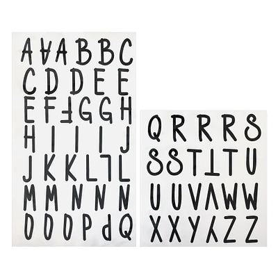 12 Packs: 62 ct. (744 total) Iron-On Fun Font Alphabet by Make Market