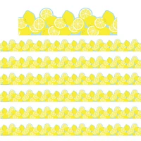 Eureka® Always Try Your Zest Lemon Deco Trim® Extra Wide Die Cut, 222ft.