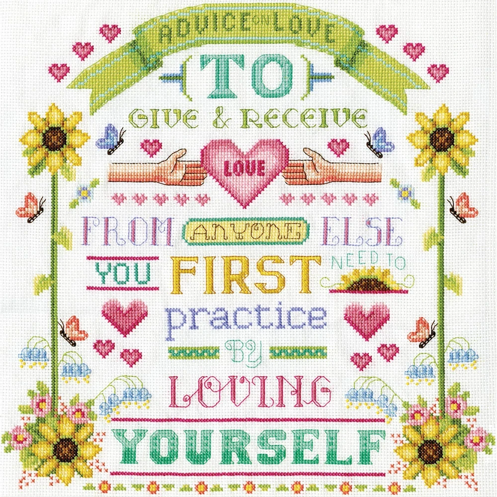 Design Works™ Advice On Love Cross Stitch Kit