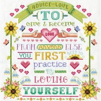 Design Works™ Advice On Love Cross Stitch Kit