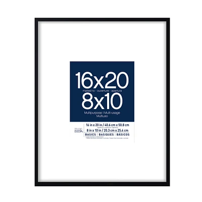 6 Pack: Black Multipurpose 8" x 10" Frame with Mat, Basics by Studio Décor®