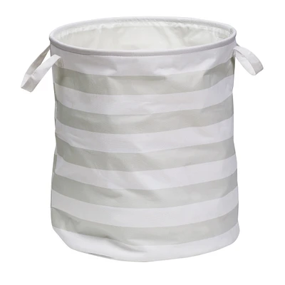 Honey Can Do 20" Gray Stripe Kids Hamper