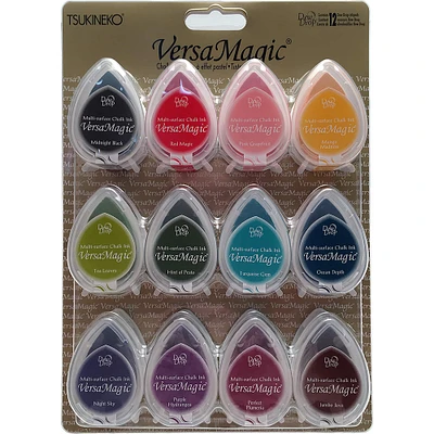 VersaMagic® Dew Drop 12 Color Multi-Surface Chalk Ink Pads