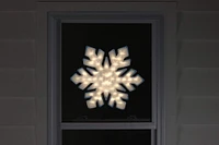 20" Lighted Snowflake Christmas Window Silhouette Décor