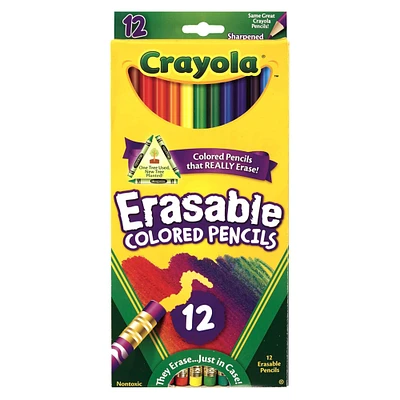 Crayola® 12 Color Erasable Colored Pencil Set