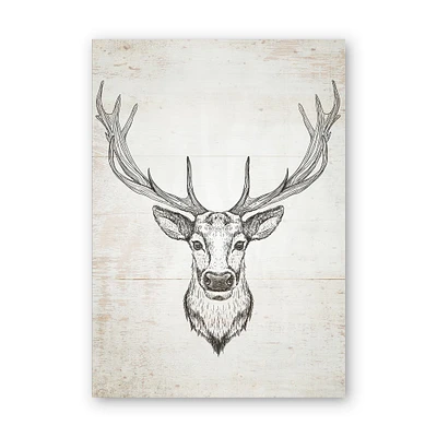 Designart - Deer Wild and Beautiful II - Wildlife Animal Canvas Art