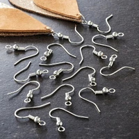 9 Pack: Rhodium Fish Hook Earwires by Bead Landing™ Premium Metals