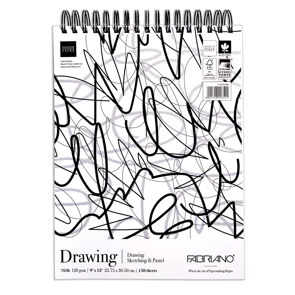 Fabriano® Studio Drawing Fat Pad, 9'' x 12''