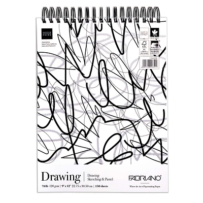 Fabriano® Studio Drawing Fat Pad, 9'' x 12''