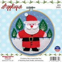 Design Works™ Round Santa Felt Applique Kit