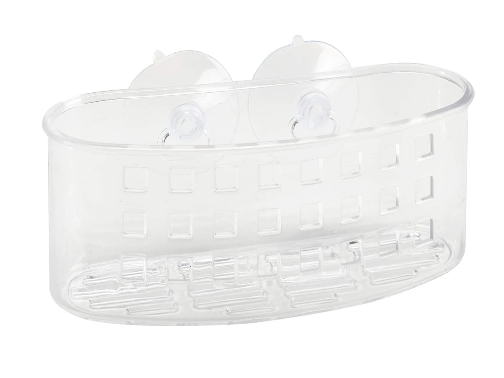 Bath Bliss Compact Clear Suction Bath Basket