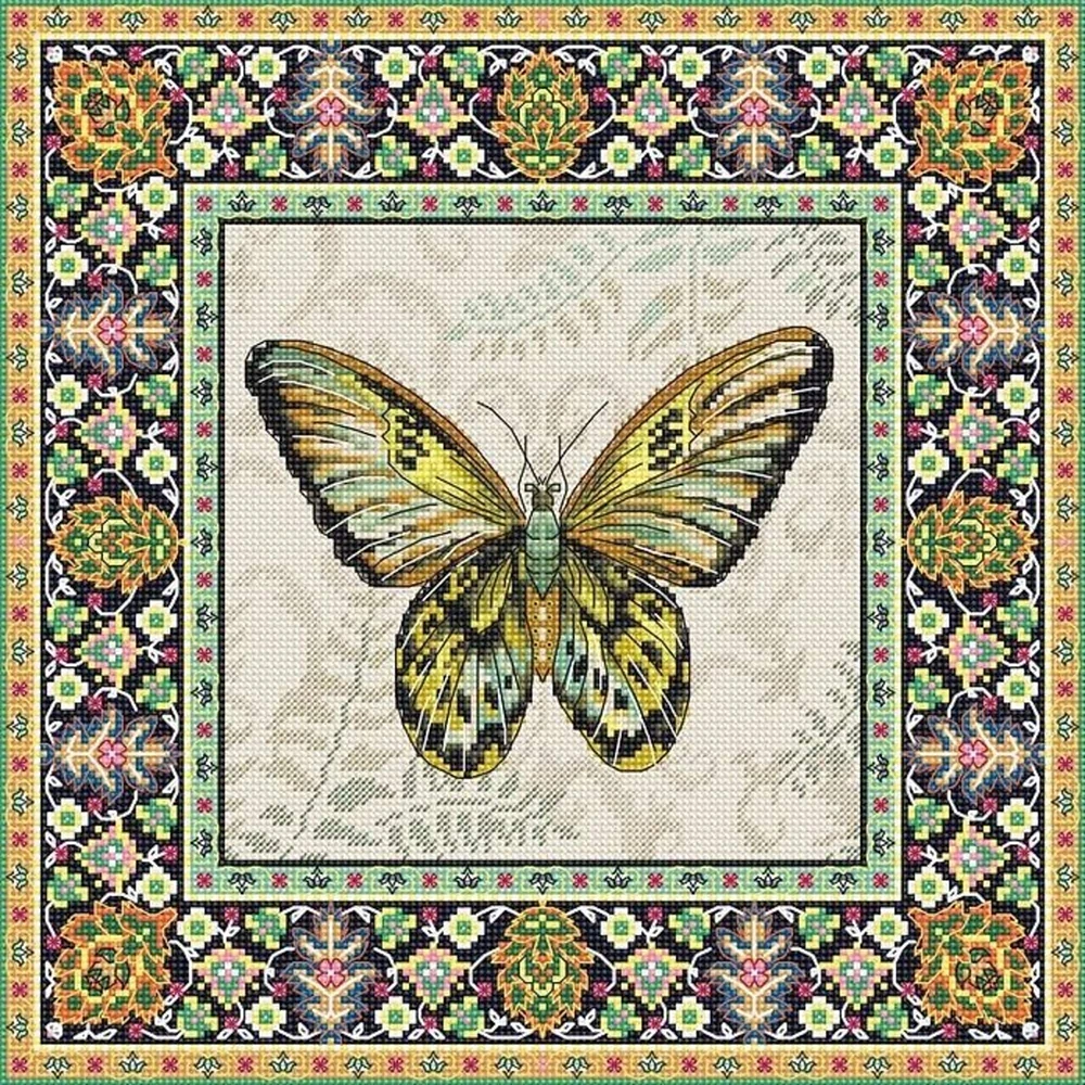 Letistitch Vintage Butterfly Counted Cross Stitch Kit