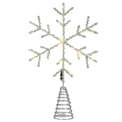 14.5" Snowflake Tree Top with Dual Color® Lights