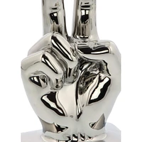 CosmoLiving by Cosmopolitan Silver Hand Sculpture Set