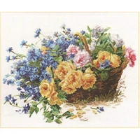 Alisa Roses And Cornflowers Cross Stitch Kit