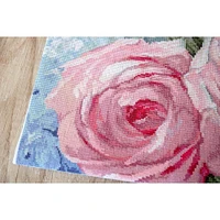 Letistitch Pale Pink Roses Counted Cross Stitch Kit