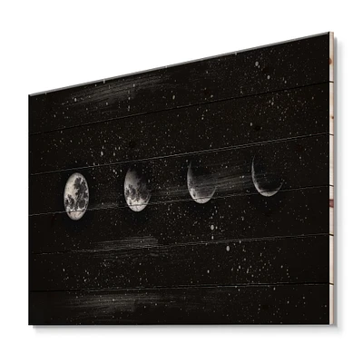 Designart - Moon Phases In The Night Sky