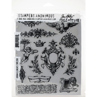 Stampers Anonymous Tim Holtz® Urban Elements Cling Stamps Set