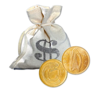 Bankers Bag of Lucky Irish Pennies