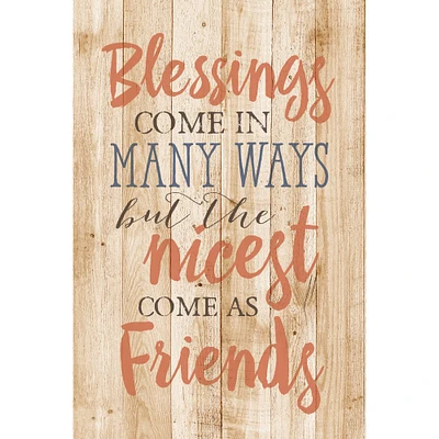 Blessings Come In Many Ways Wood Plaque