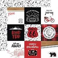 Echo Park™ Paper Co. Let's Celebrate 4" x 4" Journaling Cards Double-Sided Cardstock, 25 Sheets