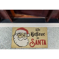 DII® We Believe In Santa Glitter Doormat