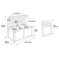 Badger Basket Hardwood Barrel Top Toy Chest